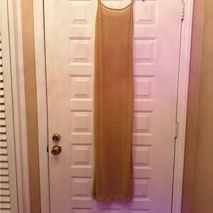 SHEIN Shimmering Sheer Maxi Dress